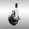 Service Caster 5 Inch 316SS Soft Rubber Wheel Swivel 1-1/4 Inch Expanding Stem Caster Brake SCC SCC-SS316EX20S514-SRS-TLB-114 - alternate 1